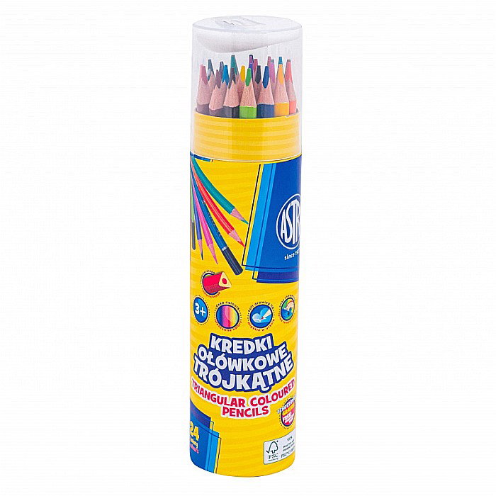 AS CREIOANE COLORATE 24/SET TRIUNGHIULARE IN TUB +ASCUTITOARE ASTRA 312023907 [1]