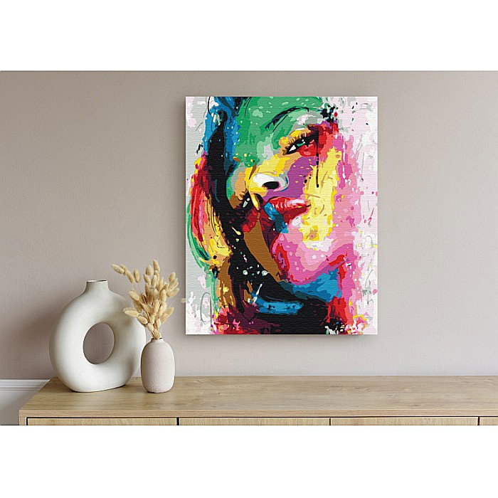AS PANZA PICTURA PE NUMERE 40*50CM CU VOPSELE SI PENSULE, PORTRET MODERN 801022905 [5]