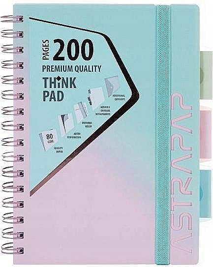 CAIET A4 PP SPIRA 200F CU ELASTIC, RIGLA SI 3 SEPARATOARE, OMBRE LINE PATRATELE 104023007 [3]