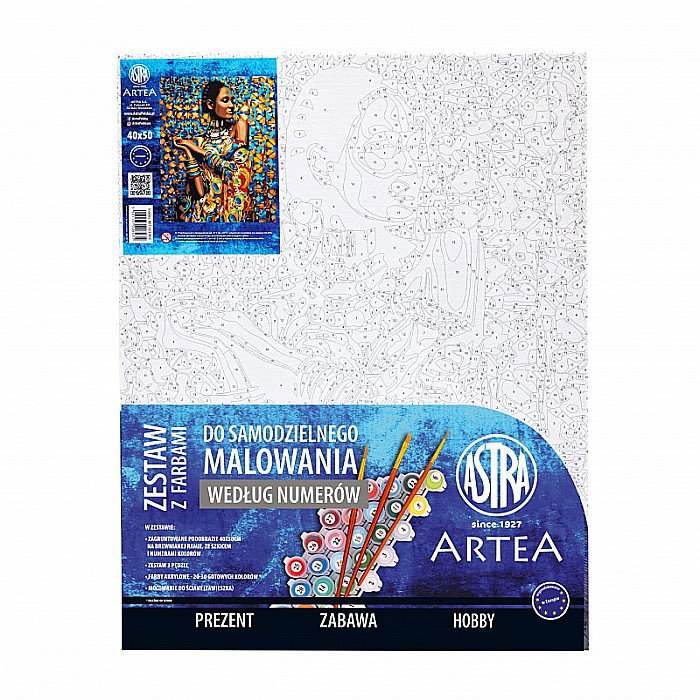AS PANZA PICTURA PE NUMERE 40*50CM CU VOPSELE SI PENSULE, SPLENDOAREA INDIEI 801023902 [2]