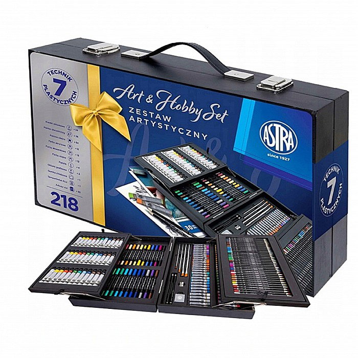 AS SET ASTRA ART&HOBBY 218 PIESE CU VALIZA LEMN 602124001 [6]