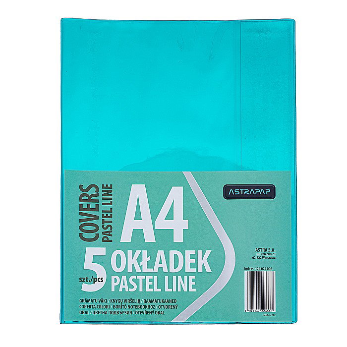 COPERTĂ PLASTIC A4 DIVERSE CULORI 5/SET ASTRA 124024006 [3]