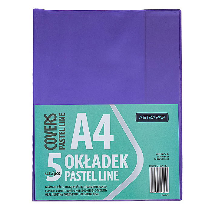 COPERTĂ PLASTIC A4 DIVERSE CULORI 5/SET ASTRA 124024006 [6]