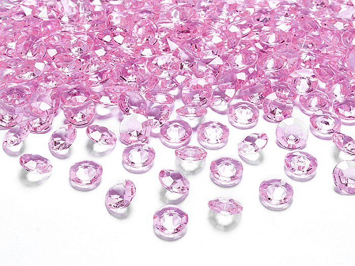 PD CONFETTI DIAMANTE, Diamond confetti, light pink, 12mm 100/SET ADC12-081J [1]