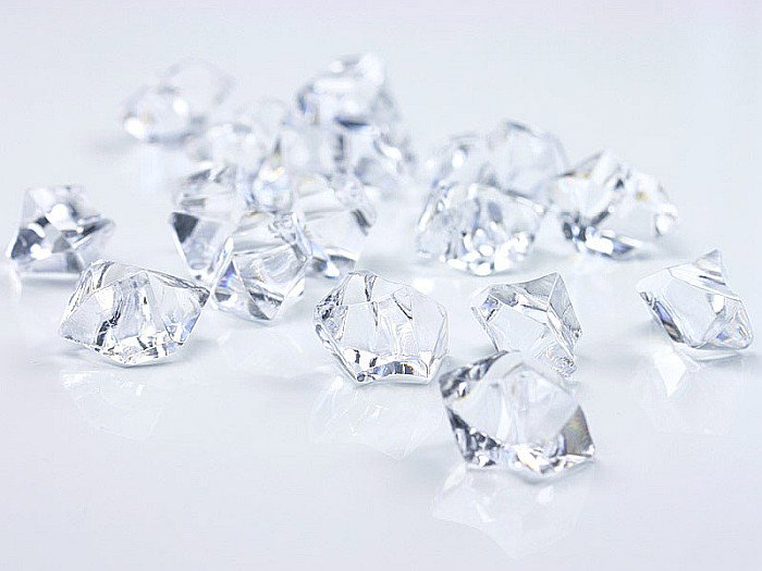 PD DECORATIUNI, Crystal ice, colourless, 25 x 21mm 50/set AC25-099 [2]