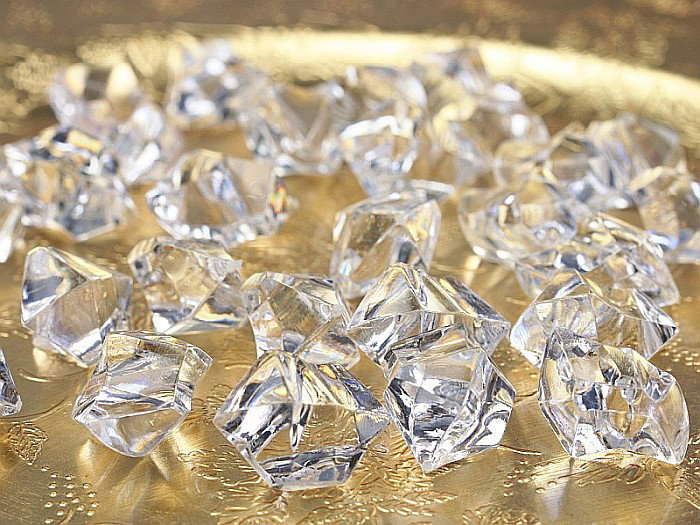 PD DECORATIUNI, Crystal ice, colourless, 25 x 21mm 50/set AC25-099 [3]