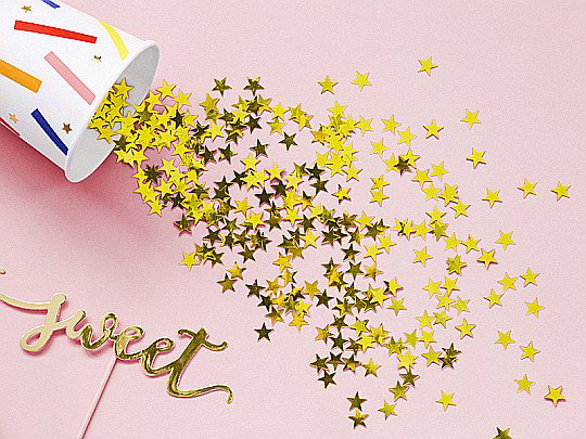 PD CONFETTI, Confetti Stars, gold, 10mm, 30g KONS6 [5]
