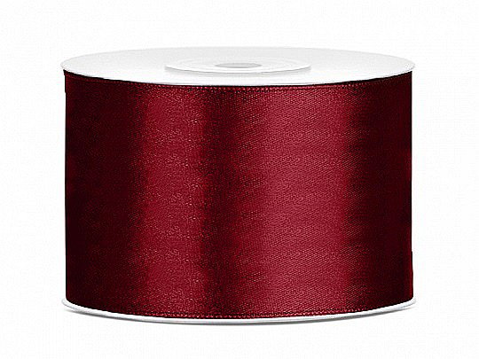 PD BANDA SATIN, Satin Ribbon, deep red, 50mm/25m TS50-082 [1]