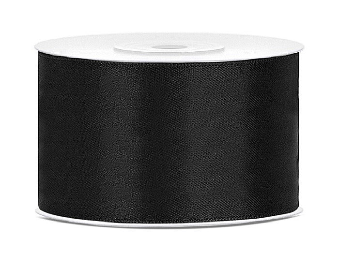 PD BANDA SATIN, Satin Ribbon, black, 38mm/25m TS38-010 [1]