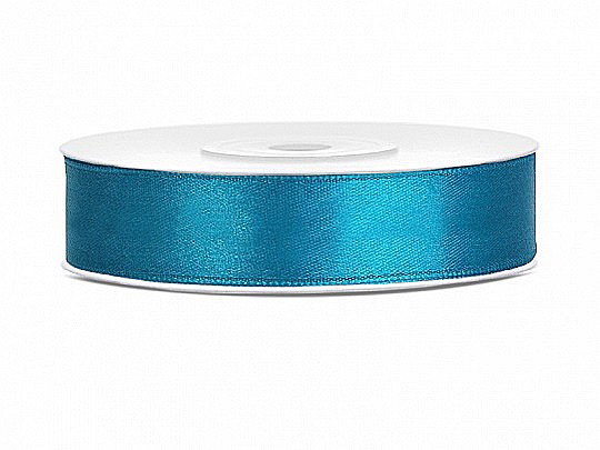 PD BANDA SATIN, Satin Ribbon, turquoise, 12mm/25m TS12-083 [1]