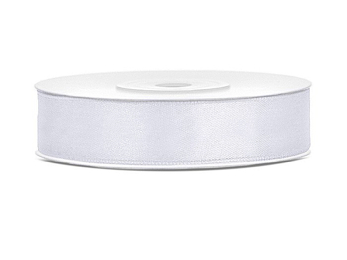PD BANDA SATIN, Satin Ribbon, white, 12mm/25m TS12-008 [1]