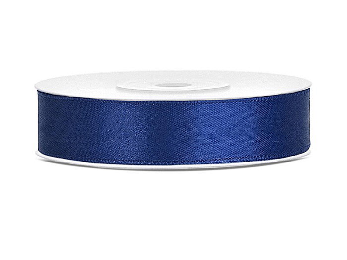 PD BANDA SATIN, Satin Ribbon, navy blue, 12mm/25m TS12-074 [1]