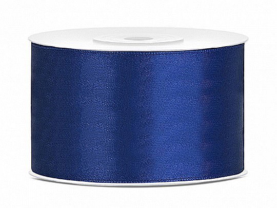 PD BANDA SATIN, Satin Ribbon, navy blue, 38mm/25m TS38-074 [1]