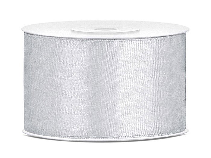 PD BANDA SATIN, Satin Ribbon, silver, 38mm/25m TS38-018 [1]