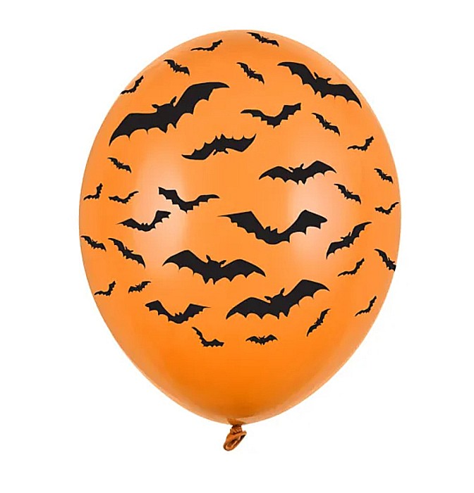 PD BALOANE Balloons 30cm, Bats, Pastel Mandarin Orange 6/set SB14P-130-005-6 [1]