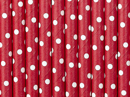 PD PAIE DIN HARTIE PENTRU BAUTURI red, 19.5cm 10/set SPP2-007 [1]