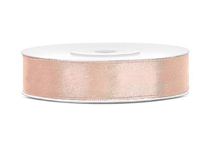 PD BANDA SATIN, Satin Ribbon, light peach, 12mm/25m TS12-075J [1]