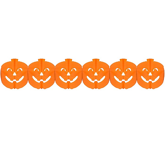 GOD GHIRLANDA DIN HARTIE Pumpkin, orange, 300cm PF-GPPD [1]