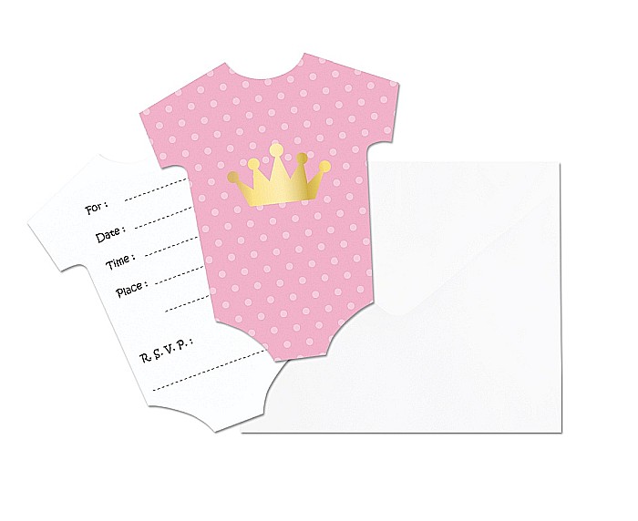 GOD INVITATIE BOTEZ CU PLIC LITTLE ROZ 6/SET ROZ PF-ZKLG [1]