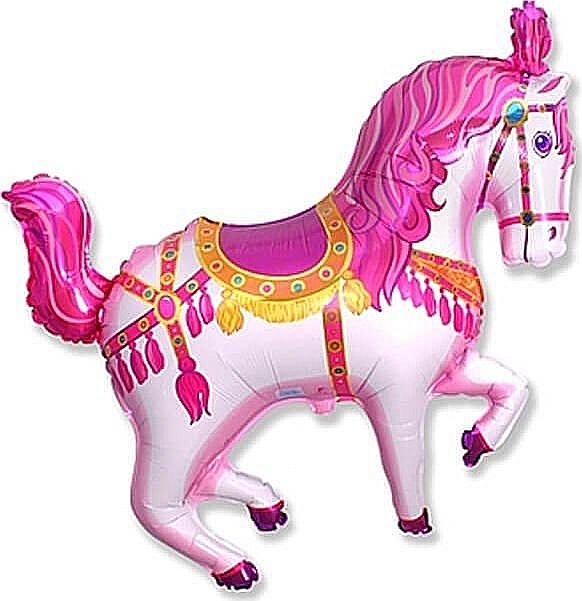 GOD BALON FOLIE ALUMINIU Circus horse, 36cm, roz 902693F [1]