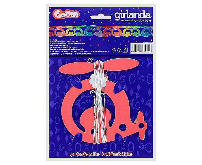 GOD GHIRLANDA DIN HARTIE Helicopter, 400cm GI-PAHE [1]