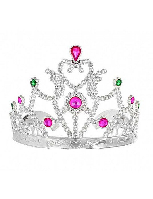 GOD TIARA PARTY ARGINTIE CU PIETRE COLORATE DIAD2-NP [1]