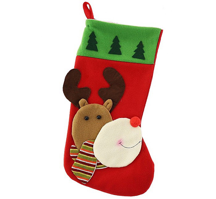 GOD DECORATIUNE CRACIUN SOSETA Xmas"Reindeer with scarf", red 41 x 19cm NW-SKRS [1]