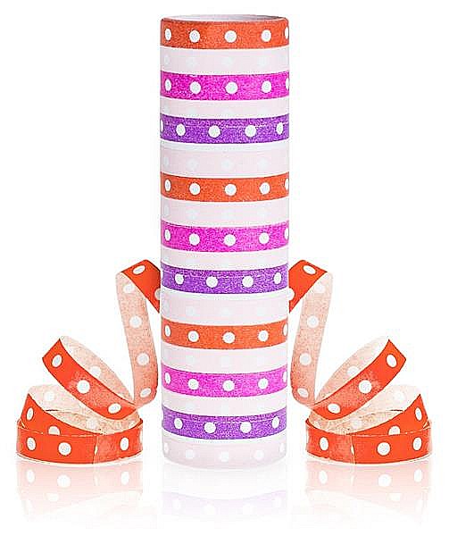 GOD CORDON HARTIE Streamer pink-red dots and stripes, 4m PF-SGPRC [1]