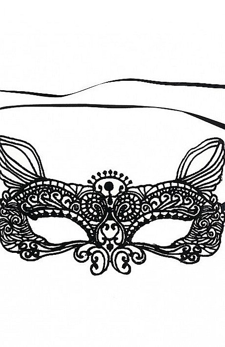 GOD MASCA Cat lace mask black 11.5 x 19.5cm MAAKO-CH [2]