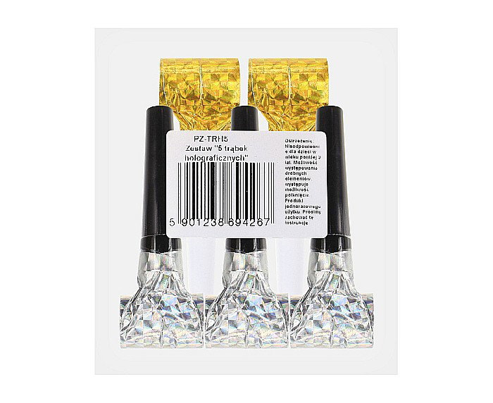 GOD FLUIERE DIN HARTIE PARTY Holographic blowouts, 4cm 5/set PZ-TRH5 [3]