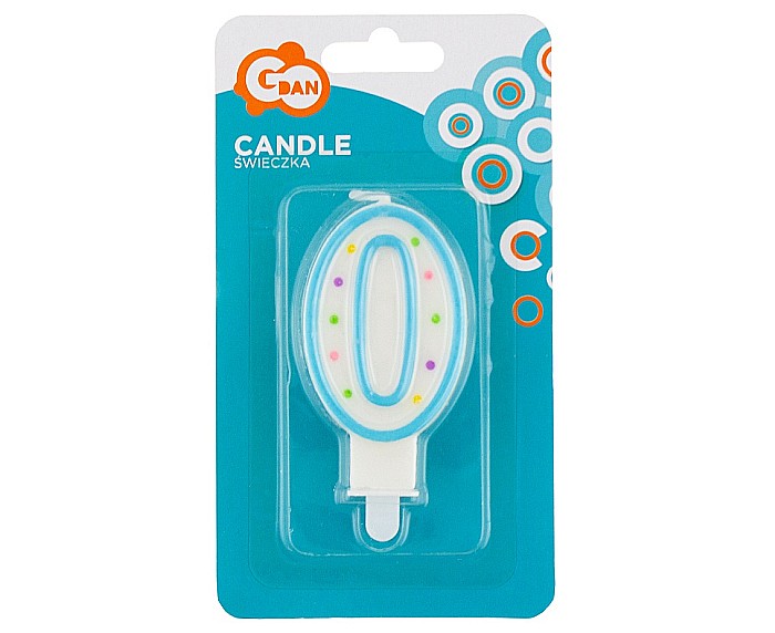 GOD LUMANARE TORT Number 0, with dots, 7.5cm PF-SCK0 [1]