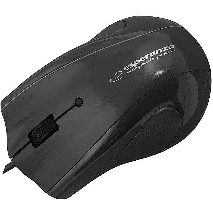 TEC MOUSE ESPERANZA + MOUSE PAD GEL EM125K NEGRU [2]