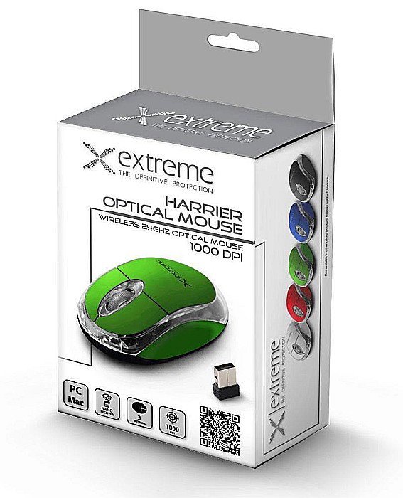 TEC MOUSE XTREME HARRIER WIRELESS, VERDE XM105G [2]