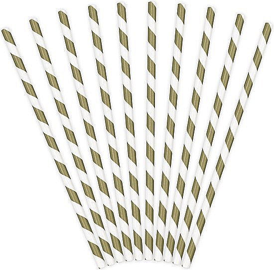 PD PAIE DIN HARTIE PENTRU BAUTURI GOLD, 19.5cm 10/set SPP1-019 [2]