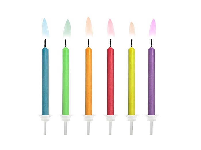 PD LUMANARI TORT Coloured Flames, mix 6/set SCK-1 [1]