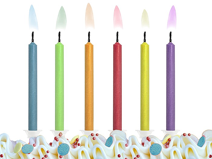 PD LUMANARI TORT Coloured Flames, mix 6/set SCK-1 [3]
