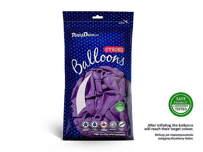 PD BALOANE Strong Balloons 27cm, Pastel Lavender Blue, 10/SET SB12P-004-10 [2]