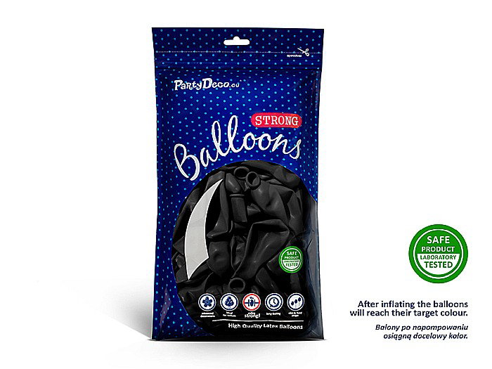 PD BALOANE Strong Balloons 27cm, Pastel Black, 10/SET SB12P-010-10 [2]
