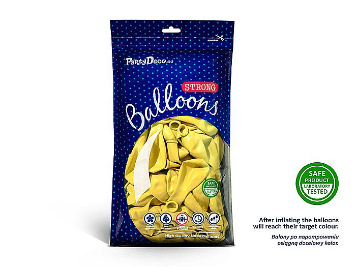 PD BALOANE Strong Balloons 27cm, Pastel Lemon Zest, 10/SET SB12P-084-10 [2]