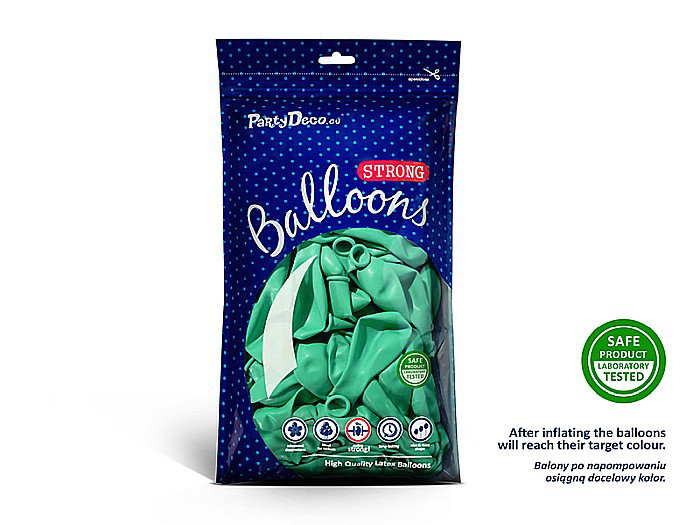 PD BALOANE Strong Balloons 27cm, Pastel Mint, 10/SET SB12P-103-10 [2]