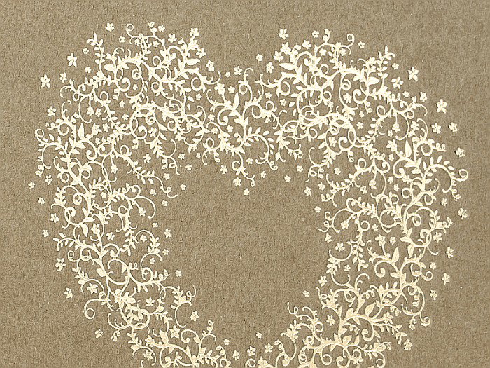 PD CARTE DE OASPETI 20.5*20.5CM 22F COPERTA KRAFT CU ORNAMENT AURIU KWAP48 [2]