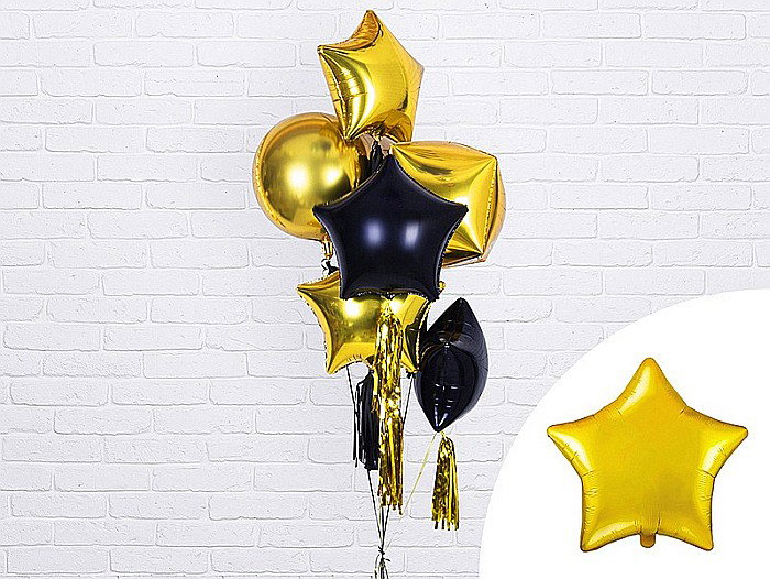 PD BALON FOLIE DE ALUMINIU Star, 48cm, gold FB3M-019 [3]