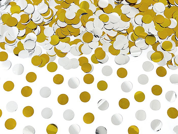 PD CONFETTI, Confetti cannon with circles, 60cm TUKK60-018-19 [3]