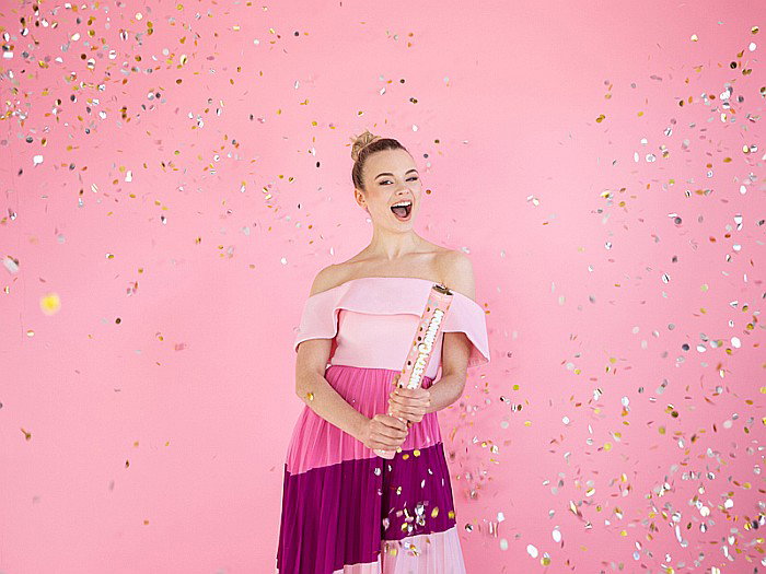 PD CONFETTI, Confetti cannon with circles, 60cm TUKK60-018-19 [4]