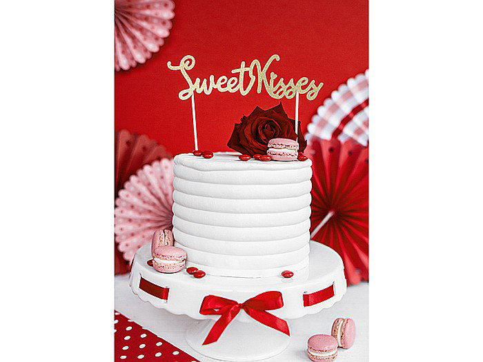 PD DECORATIUNI PENTRU TORT Sweet Love - Sweet kisses, 16.5cm KPT24-019B [4]