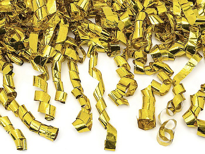 PD CONFETTI cannon, with streamers, gold, 80cm TUKSE80-019M [1]
