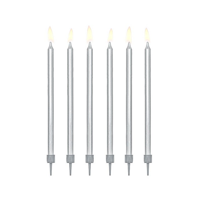 PD LUMANARI TORT silver, 12.5cm 12/set SCD-1-018ME [1]