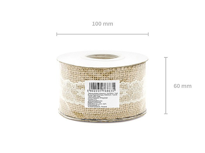PD BANDA IUTA CU DANTELA 5*500cm TJ1 [7]