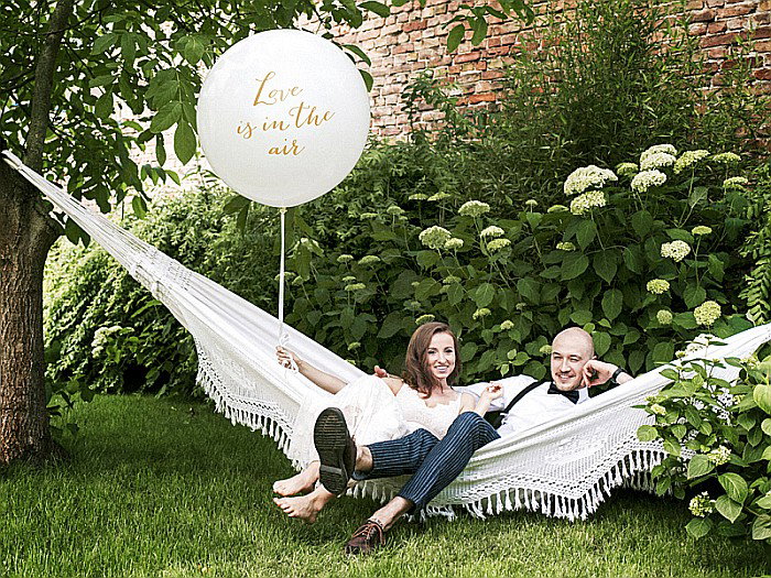 PD BALON Giant Balloon 1m, Love is in the air, white OLBON10D-008-019 [2]