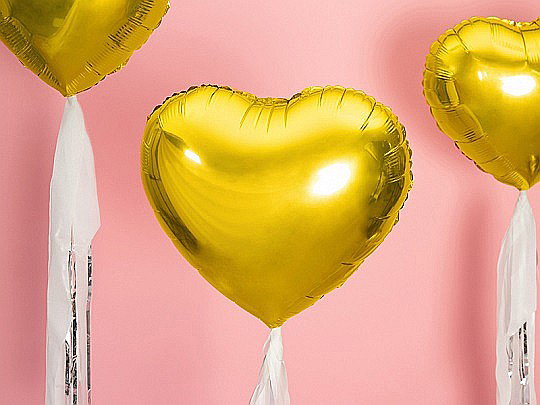 PD BALON FOLIE ALUMINIU Heart, 45cm, gold FB9M-019 [3]